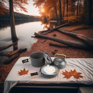 Ultimate Outdoor Cooking Kit - 14pcs Portable Aluminum Alloy Camping Cookware Set With Teapot & Ds-512 Pots For 4-5 People