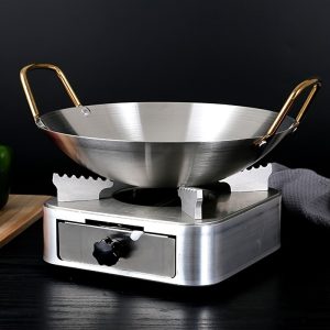 Wok, Thickened Soup Pot For Restaurant, Outdoor Camping Cooking Tool